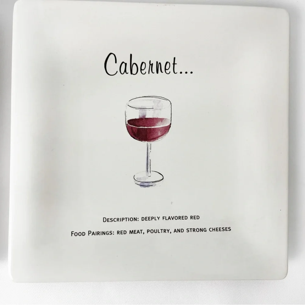 Pottery Barn Wine Guide Appetizer Plates